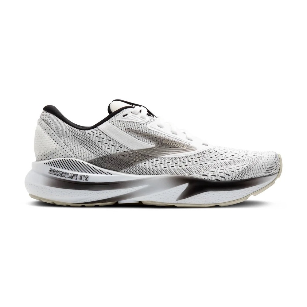 Brooks Adrenaline GTS 24 Womens Running Shoes White Black Pelican Size 8.5B NEW